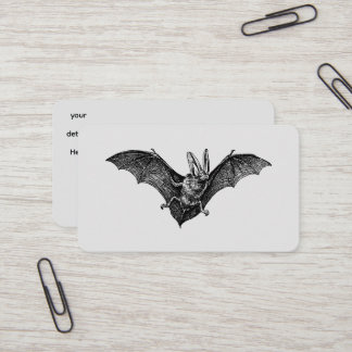 Vintage Bat Gothic Vampire Business Card