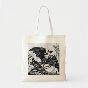 Vintage Bat Illustration Tote
