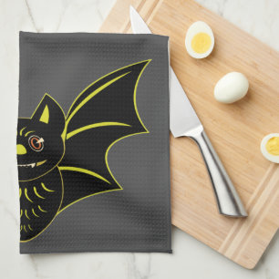 Vintage Bat Kitchen Towel