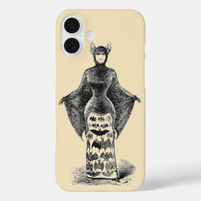 Vintage Bat Lady Case-Mate iPhone Case (Back)