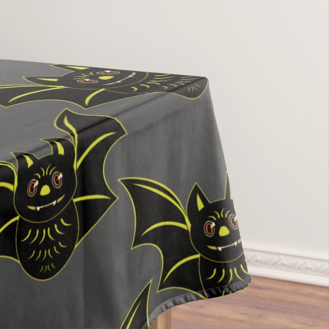 Vintage Bat Tablecloth (In Situ)