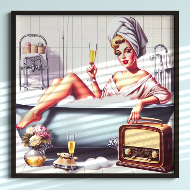 Vintage Bath Pin-Up Poster (Creator Uploaded)