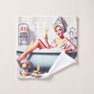 Vintage Bath Pin-Up Towel Set