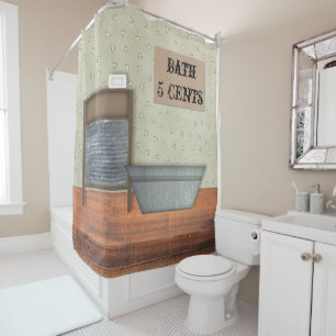 Vintage Bath Shower Curtain