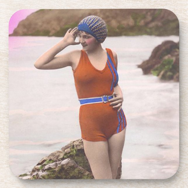 Vintage Bathing Beauties Coaster (Front)