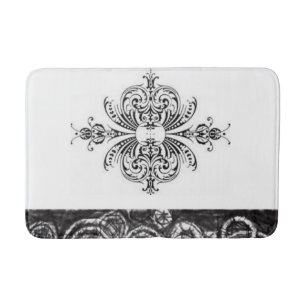 vintage bathroom bathmat