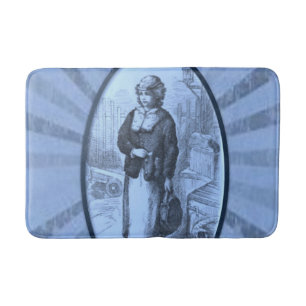 vintage bathroom bathmat