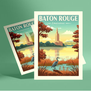 Vintage Baton Rouge Louisiana Postcard