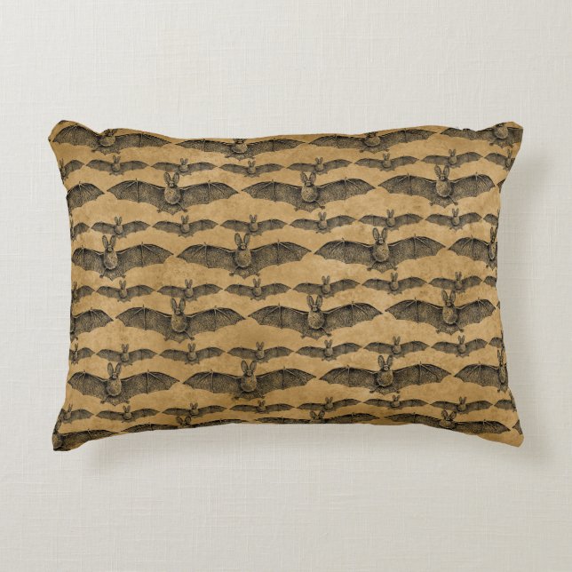 Vintage Bats Accent Pillow (Front)