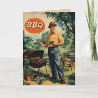 Vintage BBQ Delight: Classic Backyard Cookout Scen