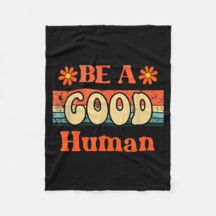 Vintage Be Kind Kindness Do Good Today Kindness Fleece Blanket