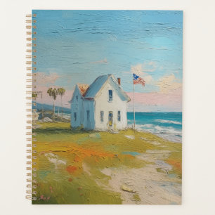 Vintage Beach 4th of July Americana Independence  Planner