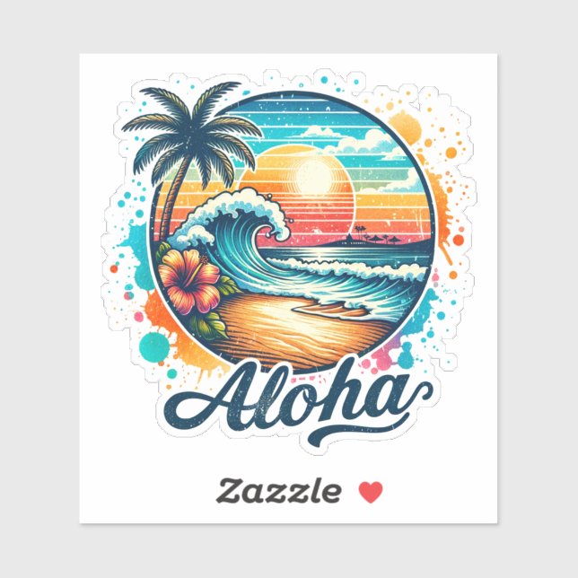 Vintage Beach Aloha Sublimation-94953 (Sheet)