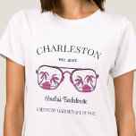 Vintage Beach Bachelorette Party Girls Trip Custom T-Shirt<br><div class="desc">Make a splash at your upcoming bachelorette party with this stunning beach bachelorette party personalized t-shirts. Whether you're celebrating a bach trip, a girls' vacation, or a best friends' holiday, this custom beach bachelorette party t-shirts are the perfect addition to your unforgettable getaway. Add a personal touch to your bachelorette...</div>
