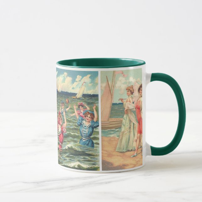Vintage Beach Beauties Mug (Right)