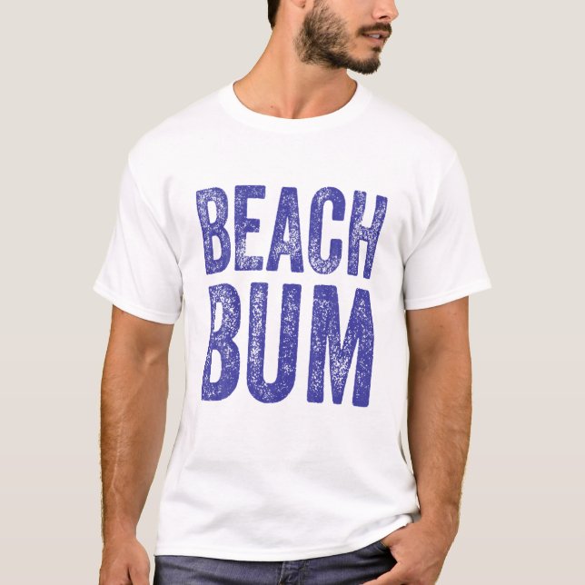 Vintage Beach Bum Vacation Beach T-Shirt (Front)