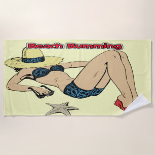 Vintage Beach Bumming Day Towel