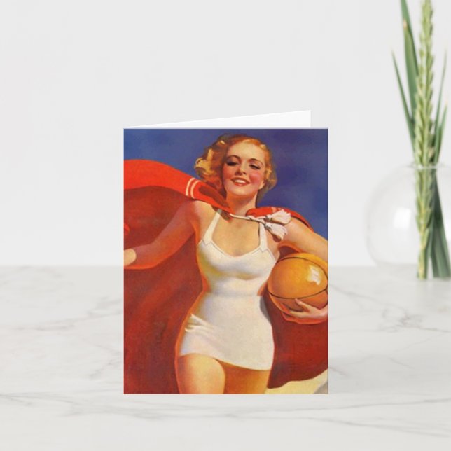 Vintage Beach Cape Weekend Blank Note Cards (Front)