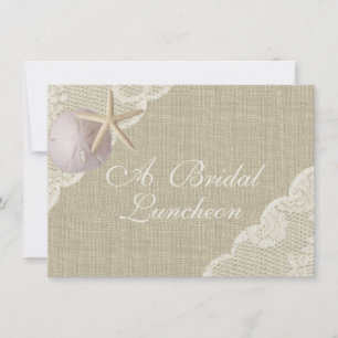 Vintage Beach Luncheon Invitation