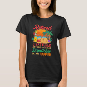Vintage Beach Retired Dispatcher Definition Only H T-Shirt