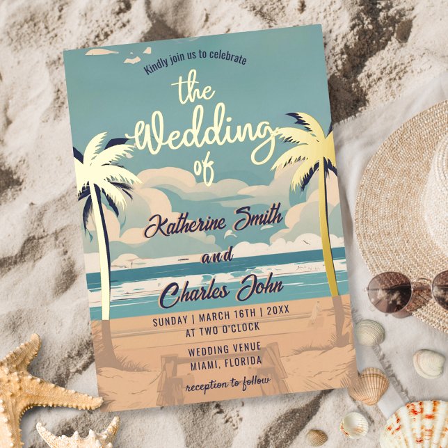 Vintage Beach Tropical Palm Wedding (Creator Uploaded)