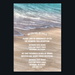 Vintage Beach Waves Wedding Enclosure Cards<br><div class="desc">Vintage Beach Waves Wedding Enclosure Cards - include these detail cards to inform your guests of your reception location, the reception timeline and hotel information to make planning easier. You can add more information if needed by clicking on the customize button above. See the full matching collection on this page....</div>