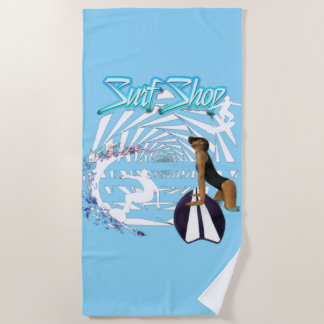 Vintage Beaches are Calling Beach Towel
