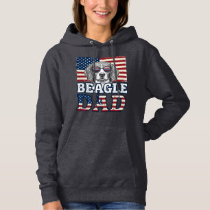 Vintage Beagle Dad Patriotic Dog Shirt Design_1
