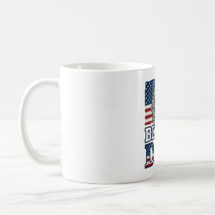 Vintage Beagle Dad Patriotic Dog Shirt Design_1 Coffee Mug