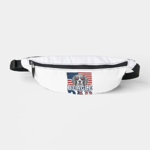 Vintage Beagle Dad Patriotic Dog Shirt Design_1 Fanny Pack