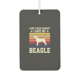 Vintage Beagle Dog Therapy Retro Air Freshener