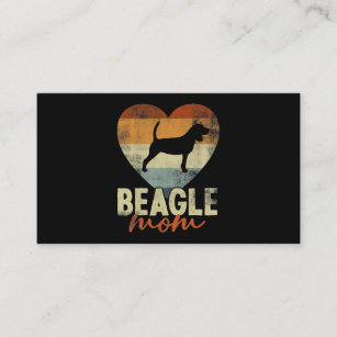 Vintage Beagle Mom Dog Lover Mothers Day Gift Business Card