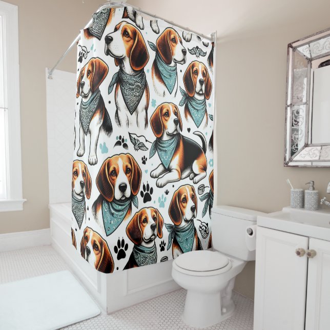 Vintage Beagle Puppy Seamless (In Situ)
