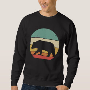 Vintage Bear For Retro Wild Animal Grizzly Brown B Sweatshirt