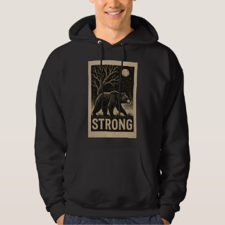 Vintage Bear Strength Hoodie