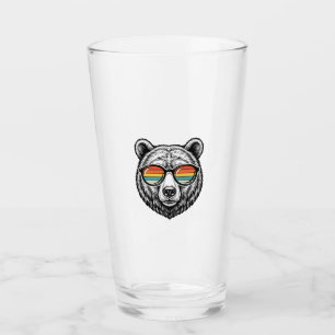 Vintage Bear Sunglasses Vector Graphic Design_1 Glass