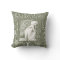 Vintage Beardsley Angel Throw Pillow