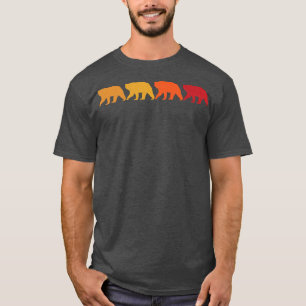Vintage Bears Retro Bears Silhouette Animal Lover  T-Shirt