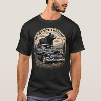 Vintage Beartooth Highway Us 212 Montana Road T-Shirt