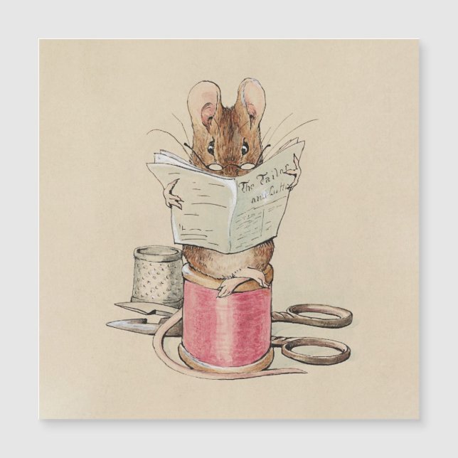 Vintage Beatrix Potter Tailor of Gloucester Mouse (Front)