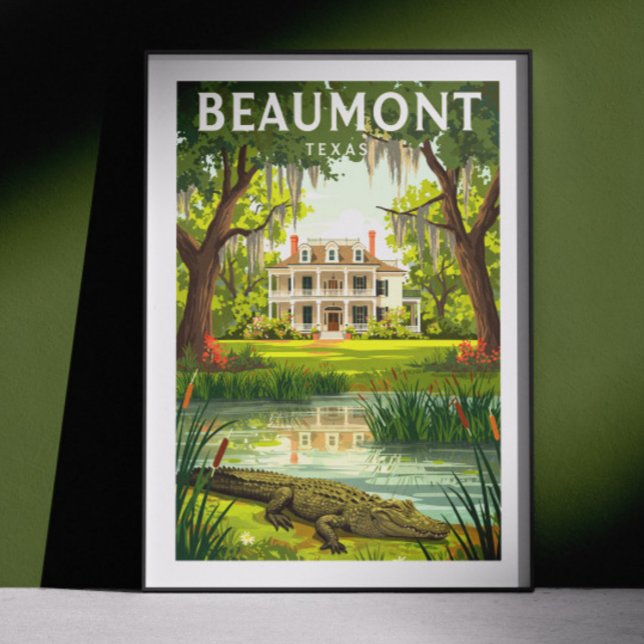 Vintage Beaumont Texas Poster (Creator Uploaded)