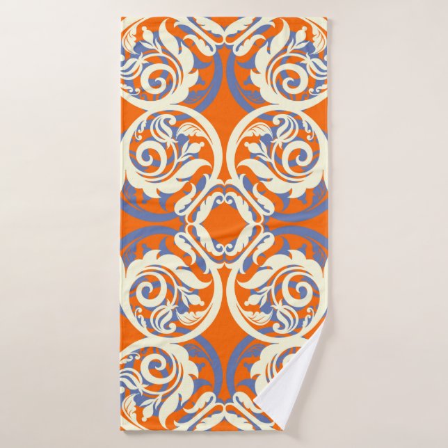 Vintage beautiful background, seamless pattern, lu bath towel (Bath Towel)
