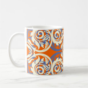 Vintage beautiful background, seamless pattern, lu coffee mug