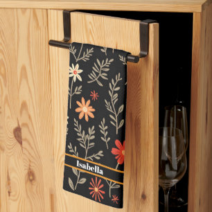 Vintage Beautiful Floral Trendy Collection Kitchen Towel