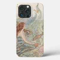 Vintage Beautiful Girly Mermaid Under The Sea