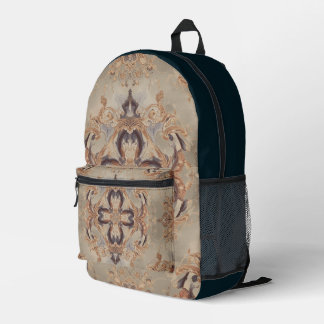 Vintage, Beautiful Motif Art, European Style  Printed Backpack