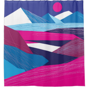 Vintage beautiful mountains and landscape with the