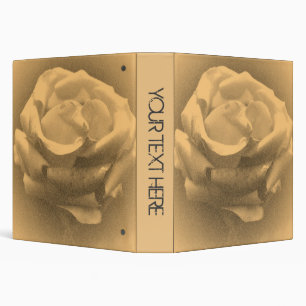 Vintage Beautiful Pink Rose Close-up Binder