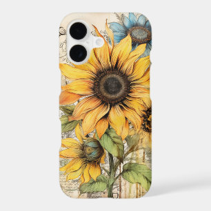 Vintage. Beautiful sunflowers