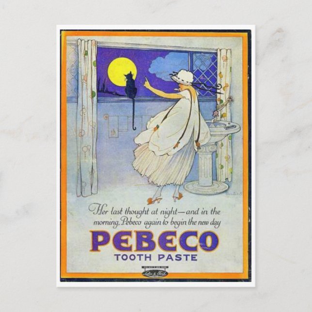 Vintage Beauty Ads Postcards (Front)